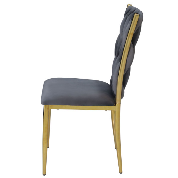 Стул Onder Mebli NUVO GD Серый UC-901 Бархат-4