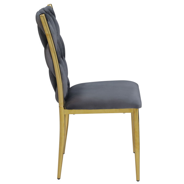 Стул Onder Mebli NUVO GD Серый UC-901 Бархат-3