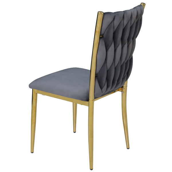 Стул Onder Mebli NUVO GD Серый UC-901 Бархат-6