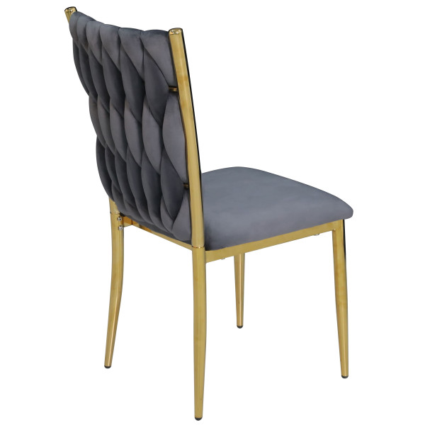 Стул Onder Mebli NUVO GD Серый UC-901 Бархат-5