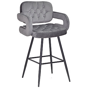 Полубарный стул Onder Mebli GOR BAR 65-ML Серый B-1034 Бархат