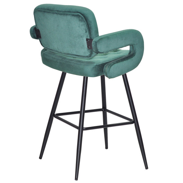 Напівбарний стілець Onder Mebli Gor BAR 65-ML Зелений B-1036 Оксамит-3