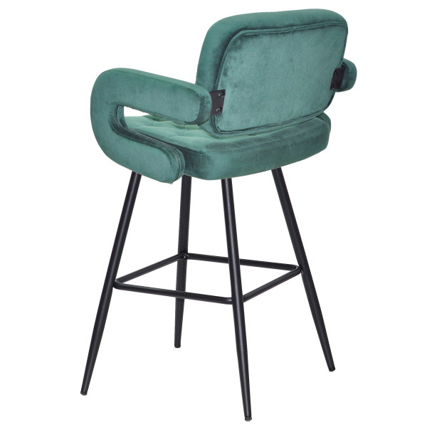 Напівбарний стілець Onder Mebli Gor BAR 65-ML Зелений B-1036 Оксамит-4