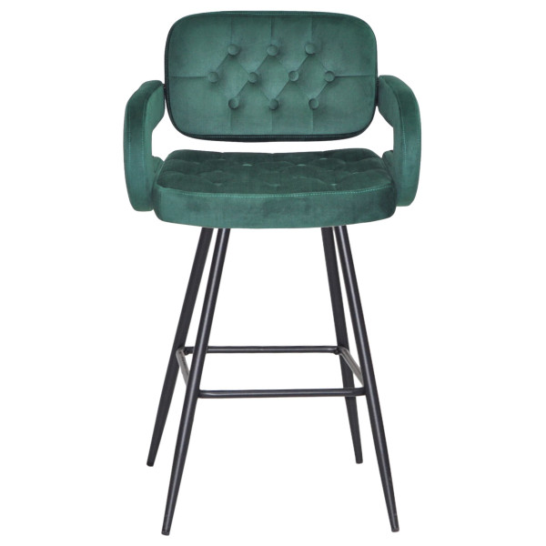 Напівбарний стілець Onder Mebli Gor BAR 65-ML Зелений B-1036 Оксамит-2
