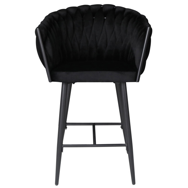 Полубарный стул Onder Mebli Lola BAR 65-ML (BK) Черный UC-904 Бархат-2