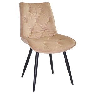 Стул Onder Mebli BRAD BK Бежевый PH-604 Бархат