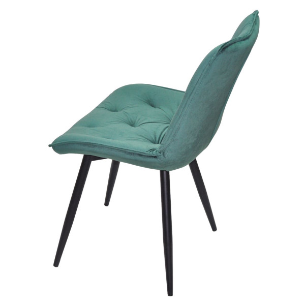 Стілець Onder Mebli BRAD BK Зелений PH-602 Оксамит-5