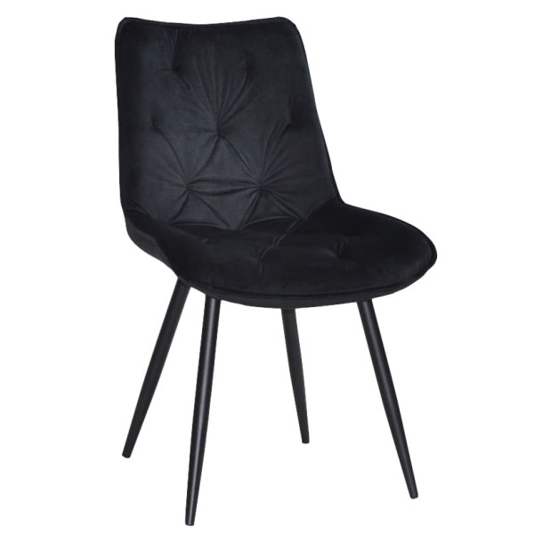 Стул Onder Mebli BRAD BK Черный PH-606 Бархат-0