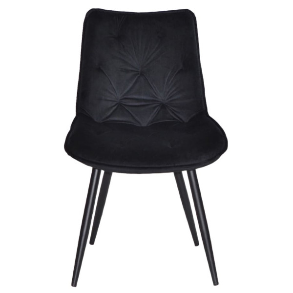 Стул Onder Mebli BRAD BK Черный PH-606 Бархат-1