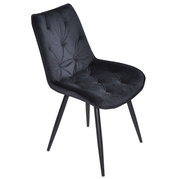 Стул Onder Mebli BRAD BK Черный PH-606 Бархат-2