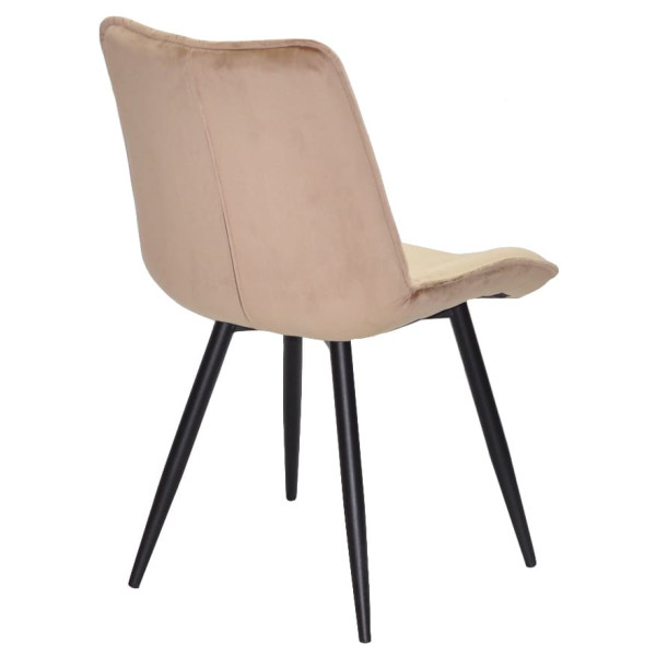 Стілець Onder Mebli BRAD BK Бежевий PH-604 Оксамит-4