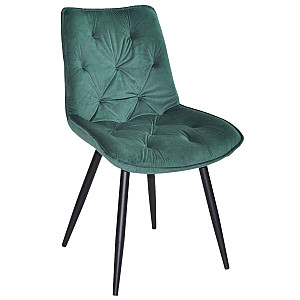 Стілець Onder Mebli BRAD BK Зелений PH-602 Оксамит