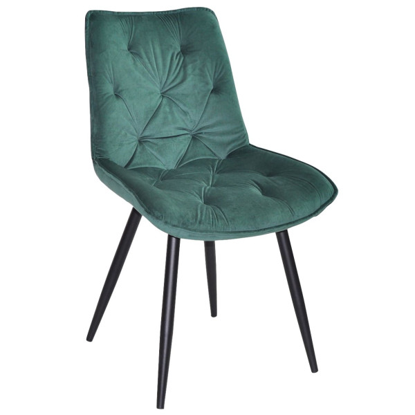 Стілець Onder Mebli BRAD BK Зелений PH-602 Оксамит-0