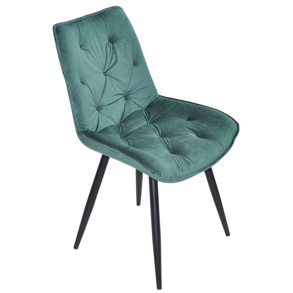 Стілець Onder Mebli BRAD BK Зелений PH-602 Оксамит-2