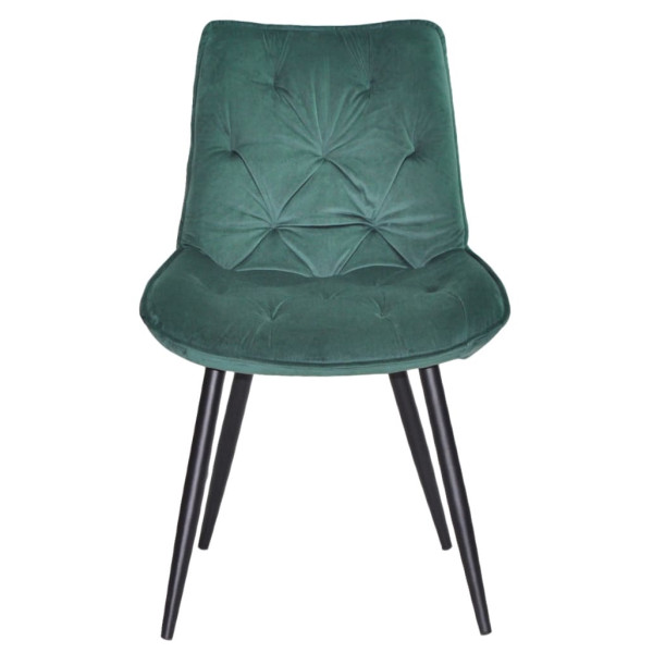 Стілець Onder Mebli BRAD BK Зелений PH-602 Оксамит-1