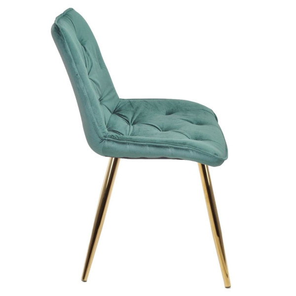 Стул Onder Mebli BRAD GD Зеленый PH-602 Бархат-1