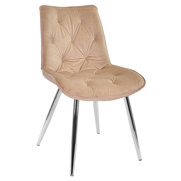 Стул Onder Mebli BRAD CH Бежевый PH-604 Бархат-0