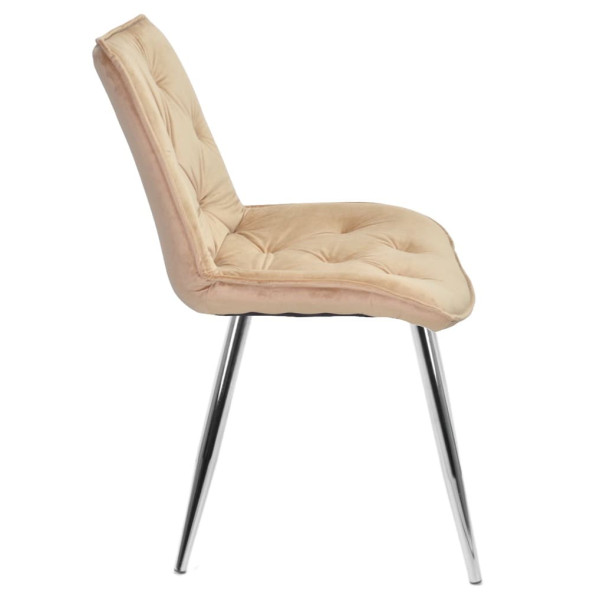Стул Onder Mebli BRAD CH Бежевый PH-604 Бархат-1