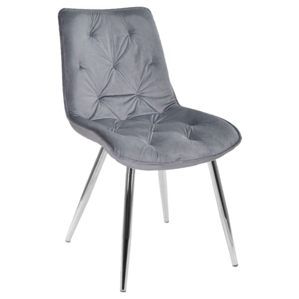 Стул Onder Mebli BRAD CH Серый PH-601 Бархат-0