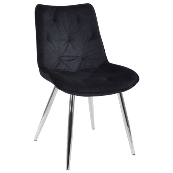 Стул Onder Mebli BRAD CH Черный PH-606 Бархат-0