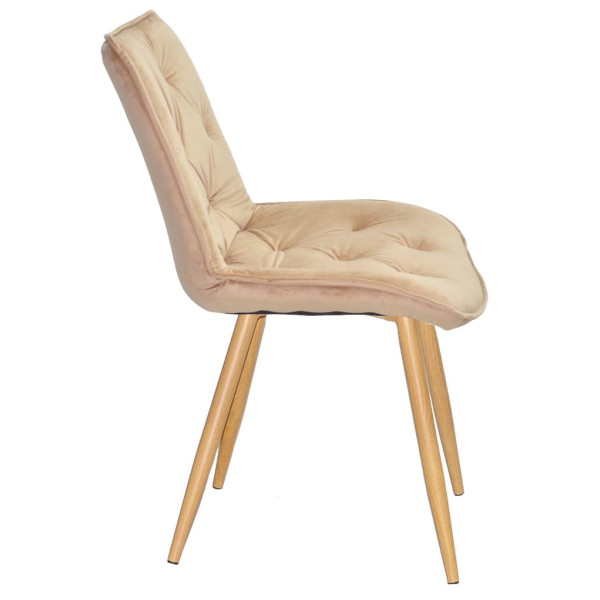 Стул Onder Mebli BRAD WD Бежевый PH-604 Бархат-1