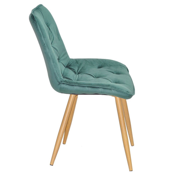 Стул Onder Mebli BRAD WD Зеленый PH-602 Бархат-1