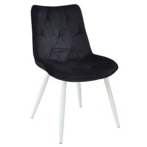 Стілець Onder Mebli BRAD WT Чорний PH-606 Оксамит