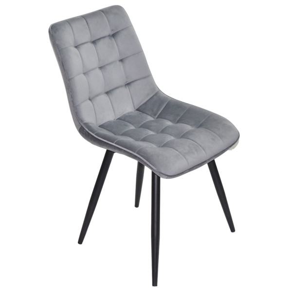 Стілець Onder Mebli DARIN BK Сірий PH-601 Оксамит-2