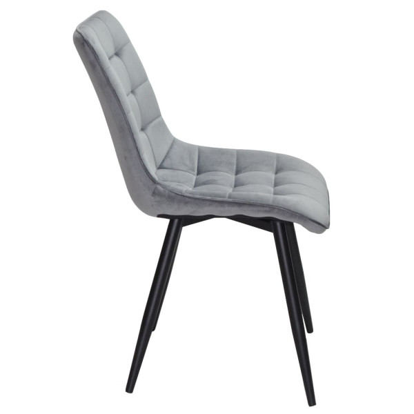 Стілець Onder Mebli DARIN BK Сірий PH-601 Оксамит-3