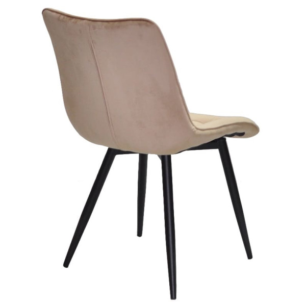 Стілець Onder Mebli DARIN BK Бежевий PH-604 Оксамит-5