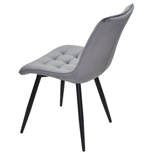 Стілець Onder Mebli DARIN BK Сірий PH-601 Оксамит-4