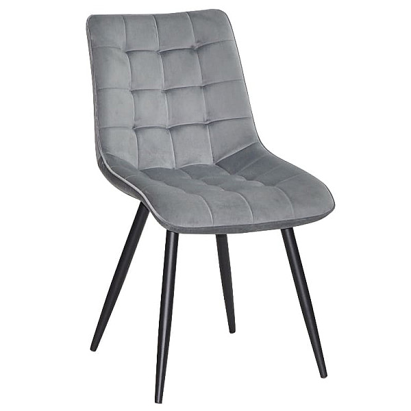 Стілець Onder Mebli DARIN BK Сірий PH-601 Оксамит-0