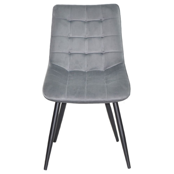 Стілець Onder Mebli DARIN BK Сірий PH-601 Оксамит-1
