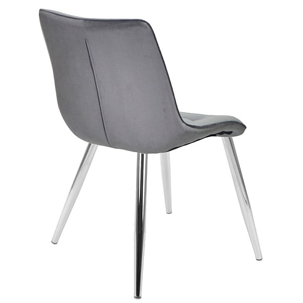 Стілець Onder Mebli DARIN CH Сірий PH-601 Оксамит-2