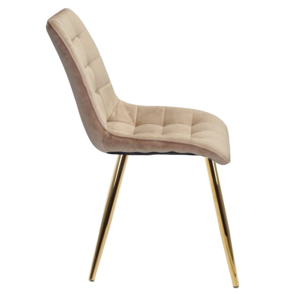 Стул Onder Mebli DARIN GD Бежевый PH-604 Бархат-1