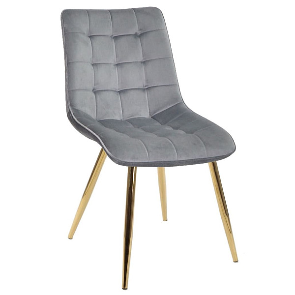 Стул Onder Mebli DARIN GD Серый PH-601 Бархат-0