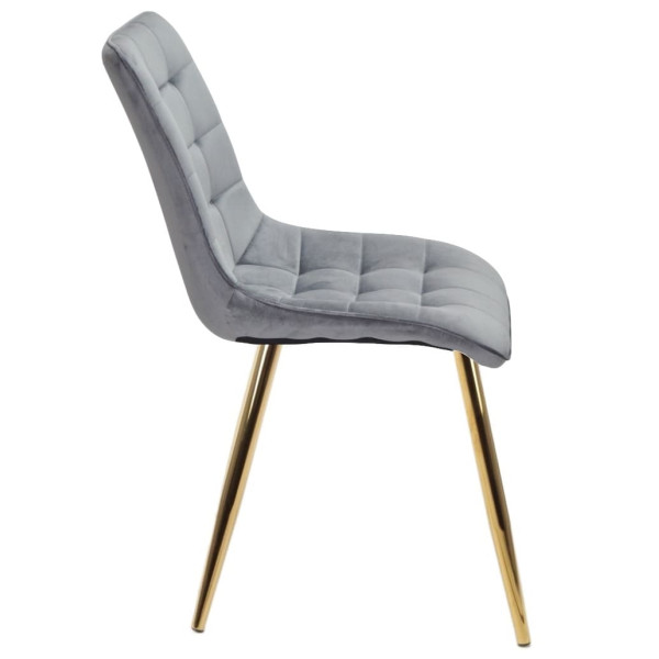 Стул Onder Mebli DARIN GD Серый PH-601 Бархат-1