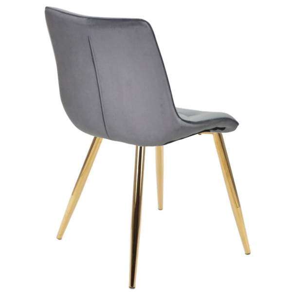 Стул Onder Mebli DARIN GD Серый PH-601 Бархат-2