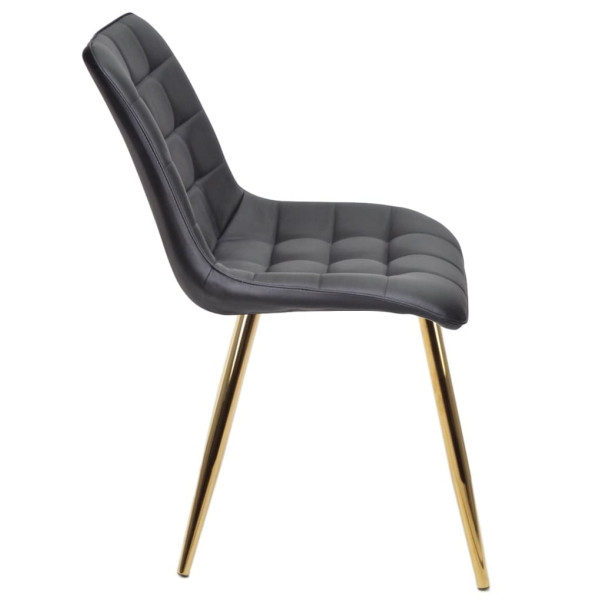 Стілець Onder Mebli DARIN GD Чорний Екошкіра-1