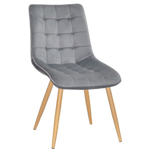 Стул Onder Mebli DARIN WD Серый PH-601 Бархат