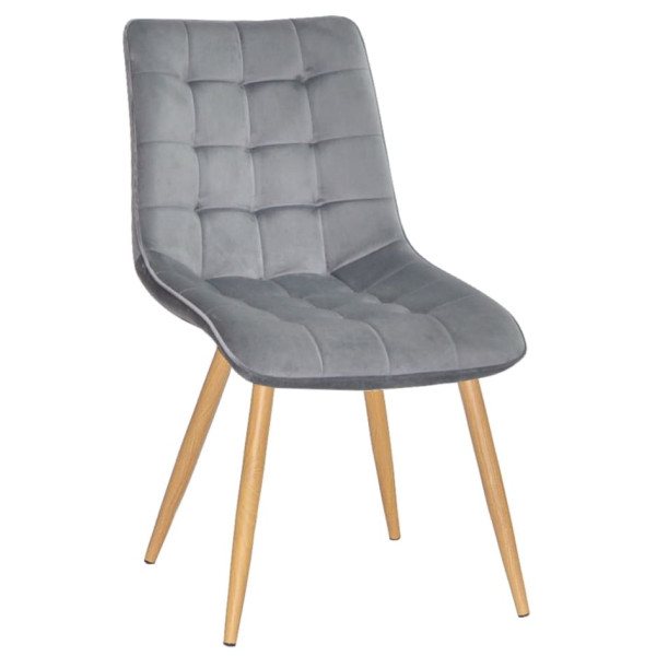 Стул Onder Mebli DARIN WD Серый PH-601 Бархат-0