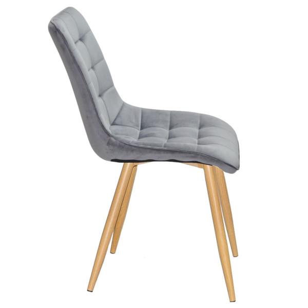 Стул Onder Mebli DARIN WD Серый PH-601 Бархат-1