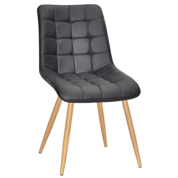 Стілець Onder Mebli DARIN WD Чорний Екошкіра-0