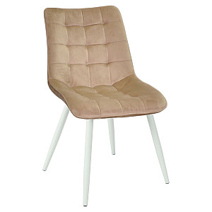 Стілець Onder Mebli DARIN WT Бежевий PH-604 Оксамит