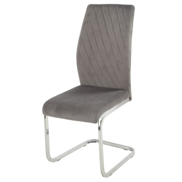 Стул Onder Mebli MALTA U-СН Серый OR-852 Бархат-1