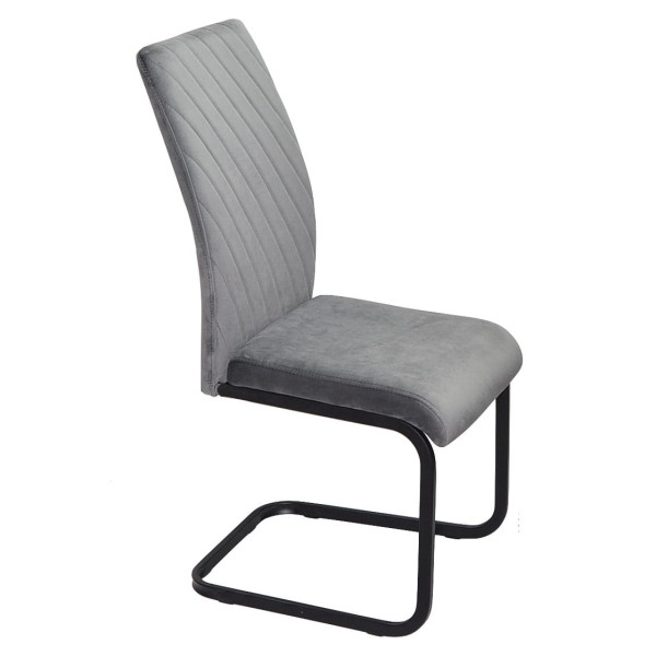 Стул Onder Mebli MALTA U-BK Серый OR-852 Бархат-3