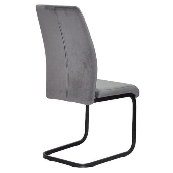 Стул Onder Mebli MALTA U-BK Серый OR-852 Бархат-4