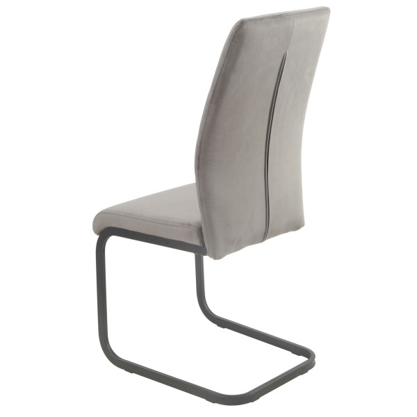 Стул Onder Mebli MALTA U-BK Серый OR-852 Бархат-5