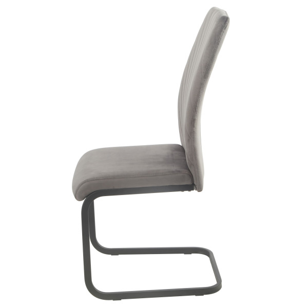 Стул Onder Mebli MALTA U-BK Серый OR-852 Бархат-6