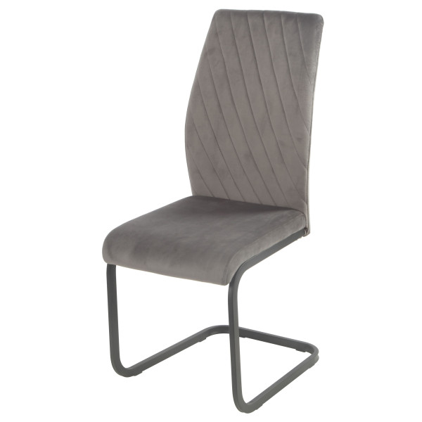 Стул Onder Mebli MALTA U-BK Серый OR-852 Бархат-2